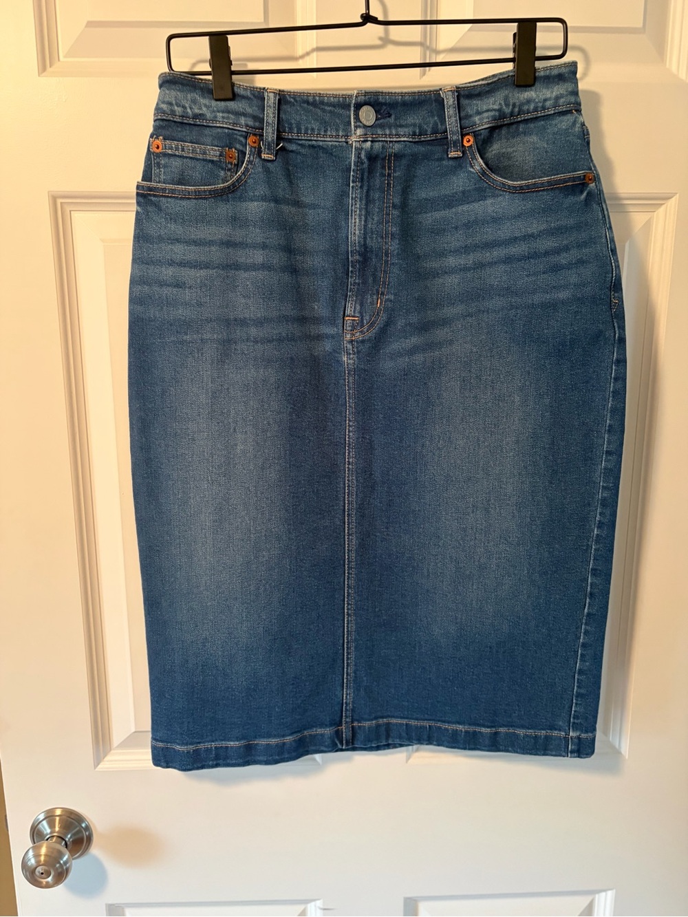 GAP Medium Blue Denim Pencil Skirt